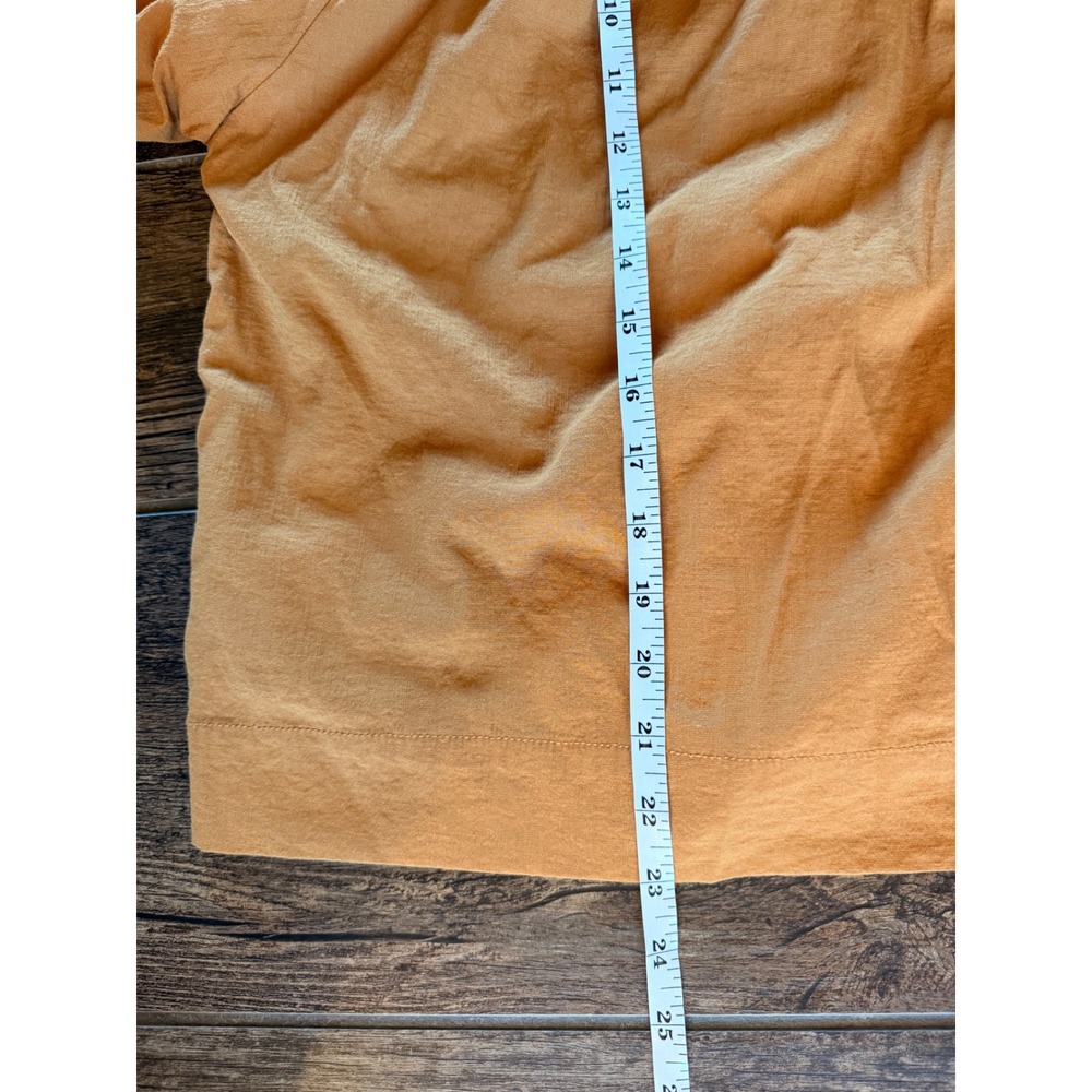 Evereve Womens One Shoulder Puff Sleeve Blouse Camel Tan Top - Picture 4 of 6